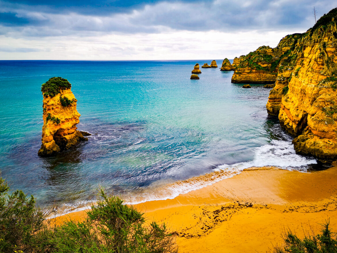 View from Dona Ana towards Ponta da Piedade View from Dona Ana towards Ponta da Piedade, Lagos, Algarve, Portugal