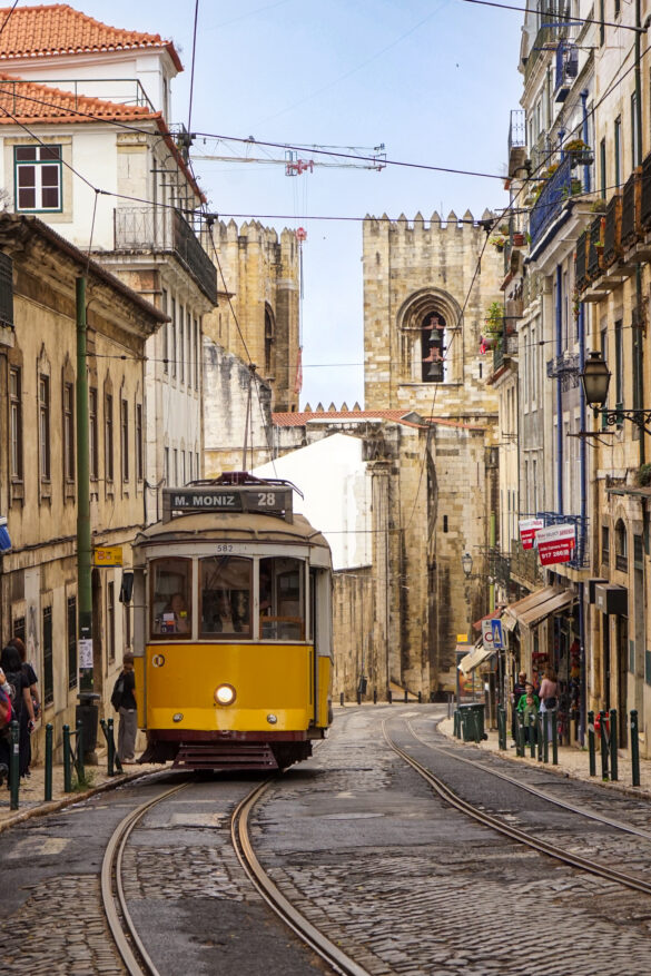 O Zé de Lisboa with tram O Zé de Lisboa with tram, Lisboa, Portugal
