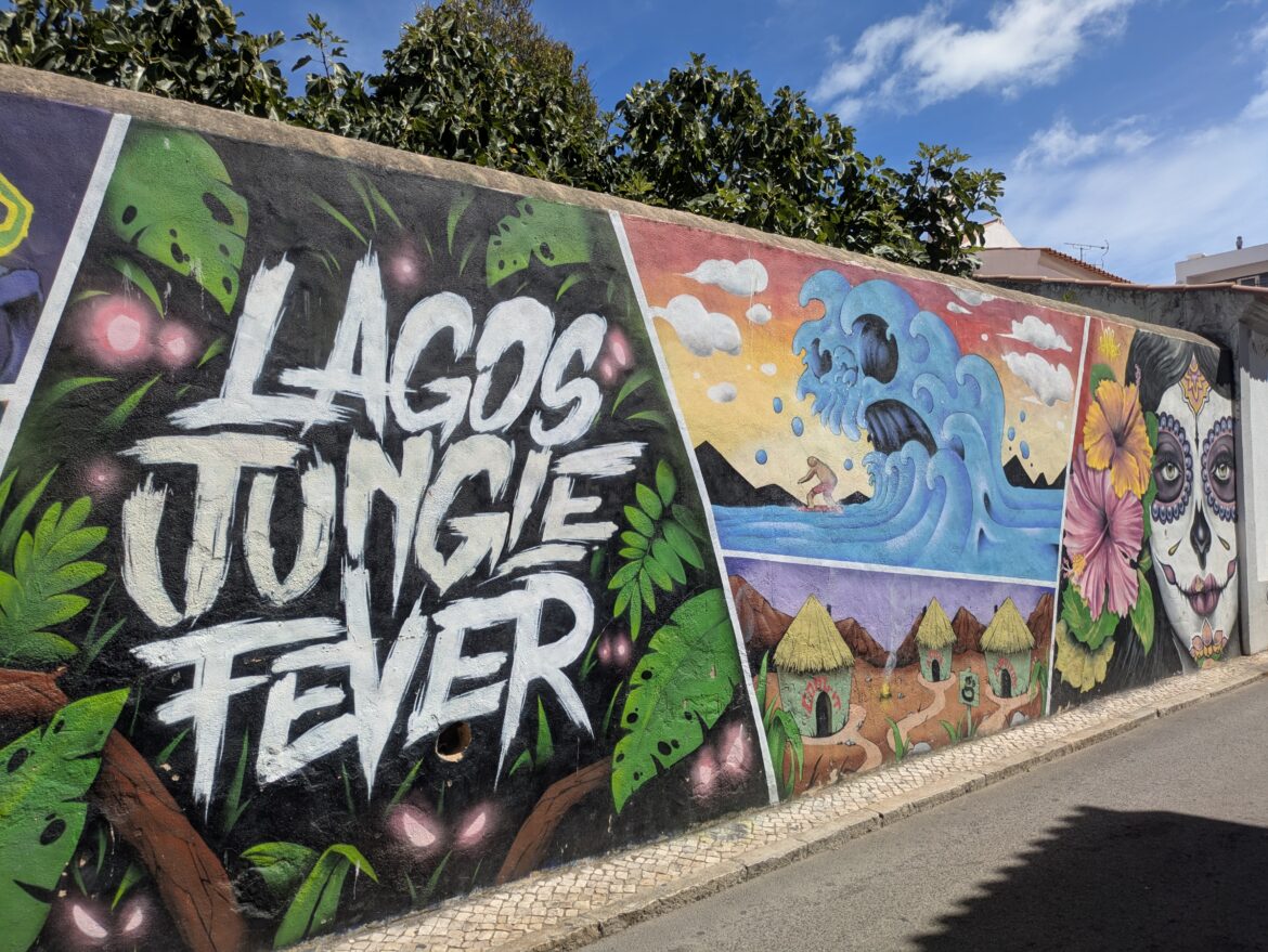 Street Art Lagos old town Street Art "Jungle Fever" Lagos old town, Algarve, Portugal