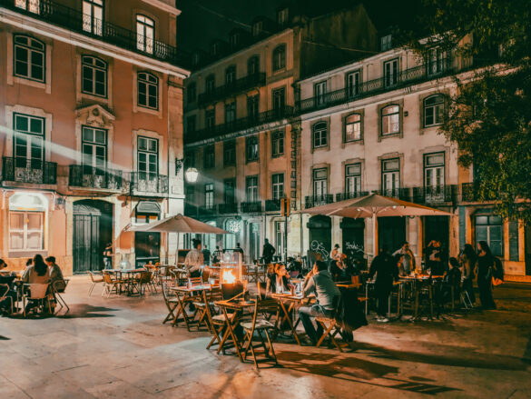 Night scene in Alfama Night scene in Alfama, Lisboa, Portugal