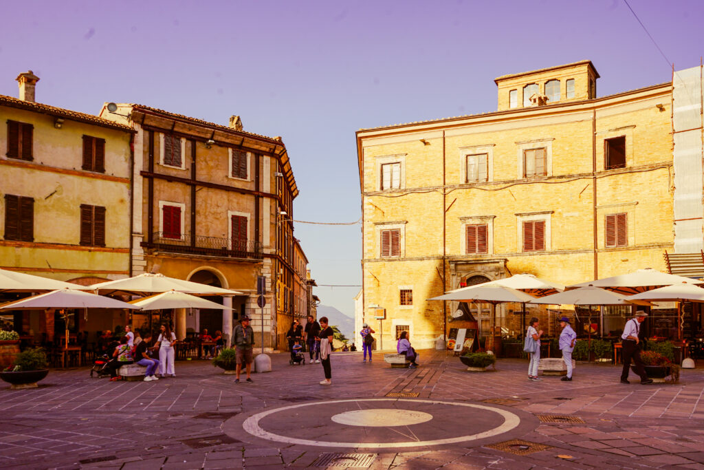 Piazza del Comune, Montefalco, Umbria, Italy
