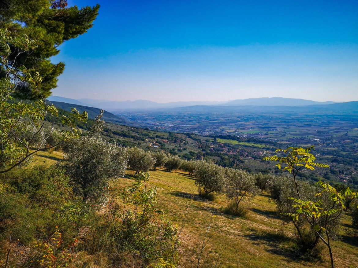Valle Umbra view from Assisi Valle Umbra view from Assisi, Umbria, Italy