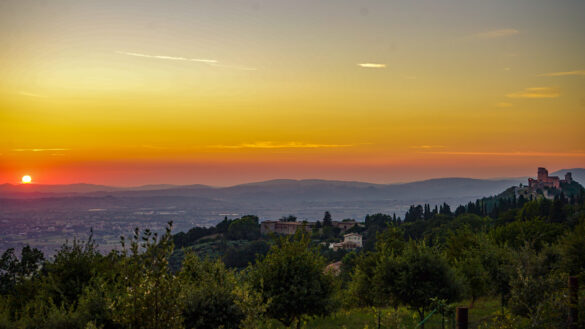 Sunset Assisi Sunset Assisi, Umbria, Italy