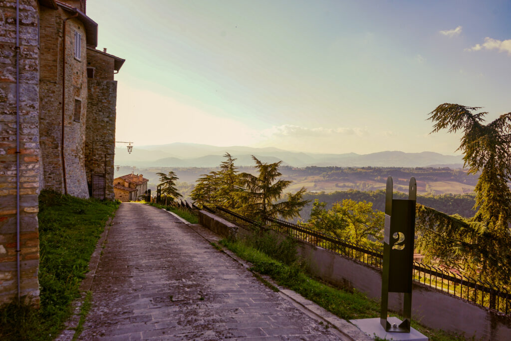View from Montone, Umbria, Italy